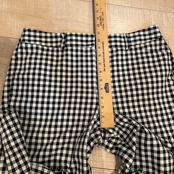 TALBOTS WOMENS BLACK AND WHITE HAMPSHIRE ANKLE CURVY PANTS SIZE 10 - Picture 5 of 10